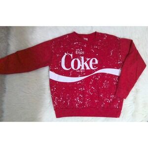 Coca-Cola Coke Red Crew Neck Sweater Women's L